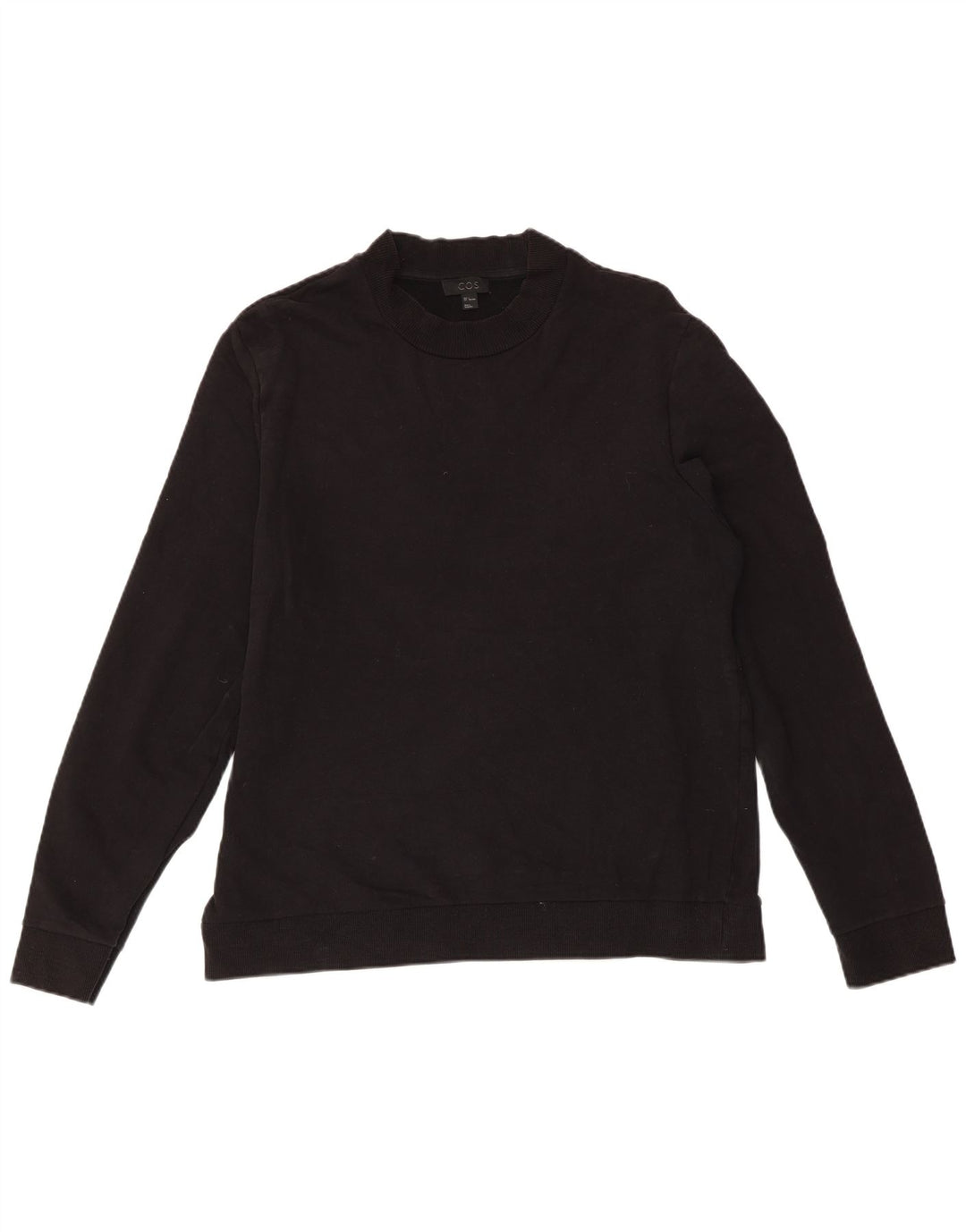 COS moletom masculino jumper grande algodão preto