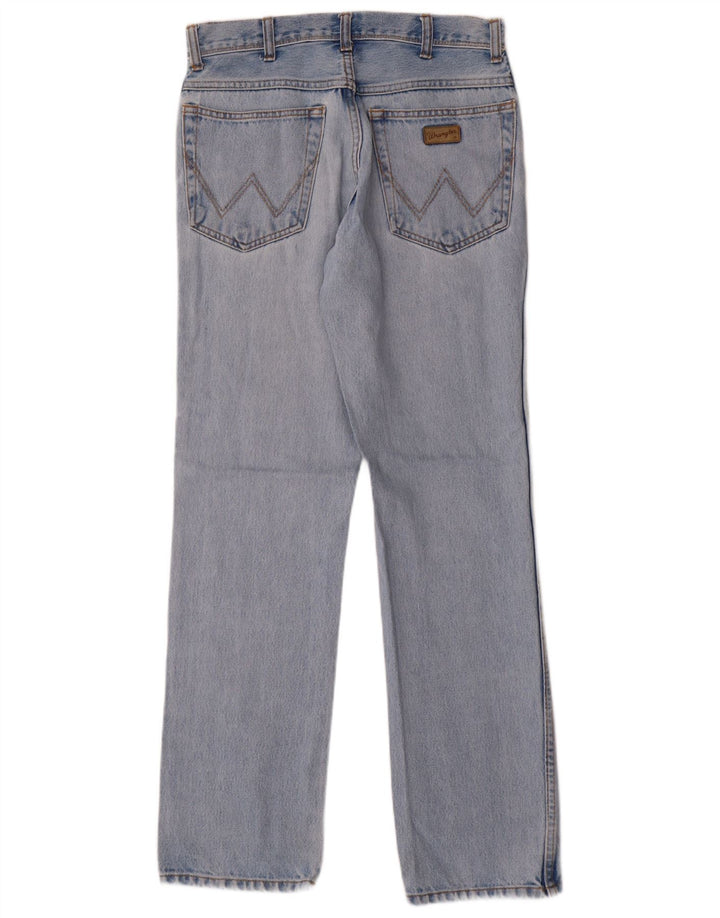 Calça jeans reta masculina WRANGLER regular fit W32 L32 algodão azul