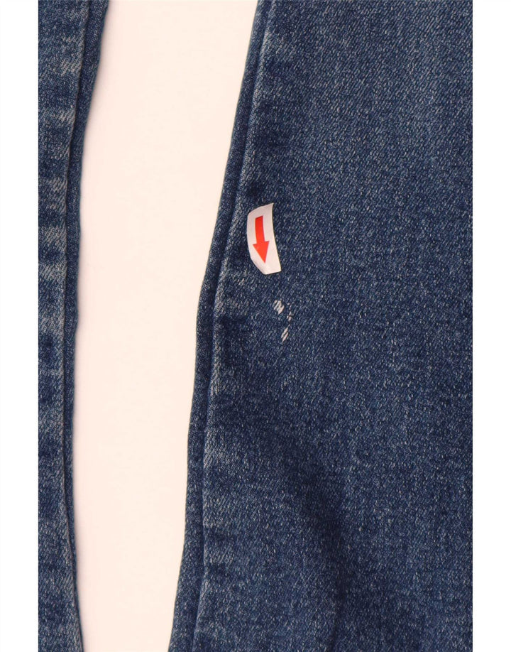 Zara Jeans feminino queimado EU 38 pequeno W28 L34 algodão azul