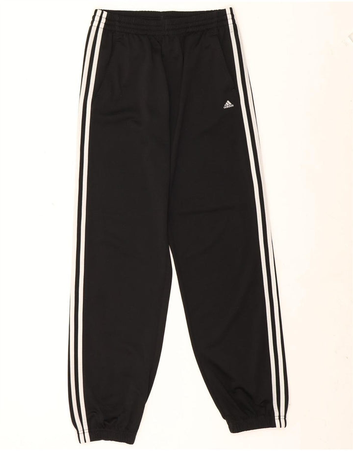 Adidas meninos calças de treino joggers 15-16 anos preto poliéster