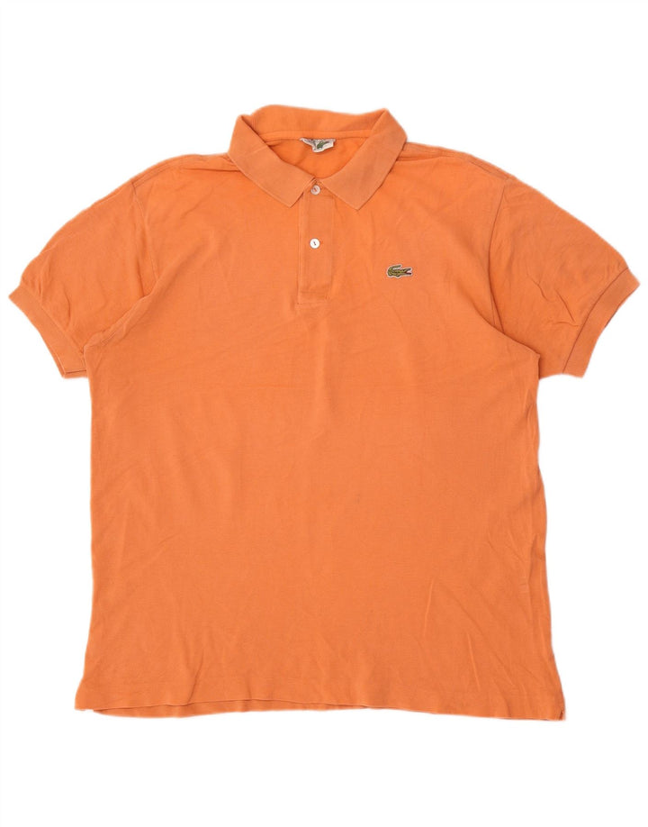 Camisa polo masculina Lacoste tamanho 6 XL laranja