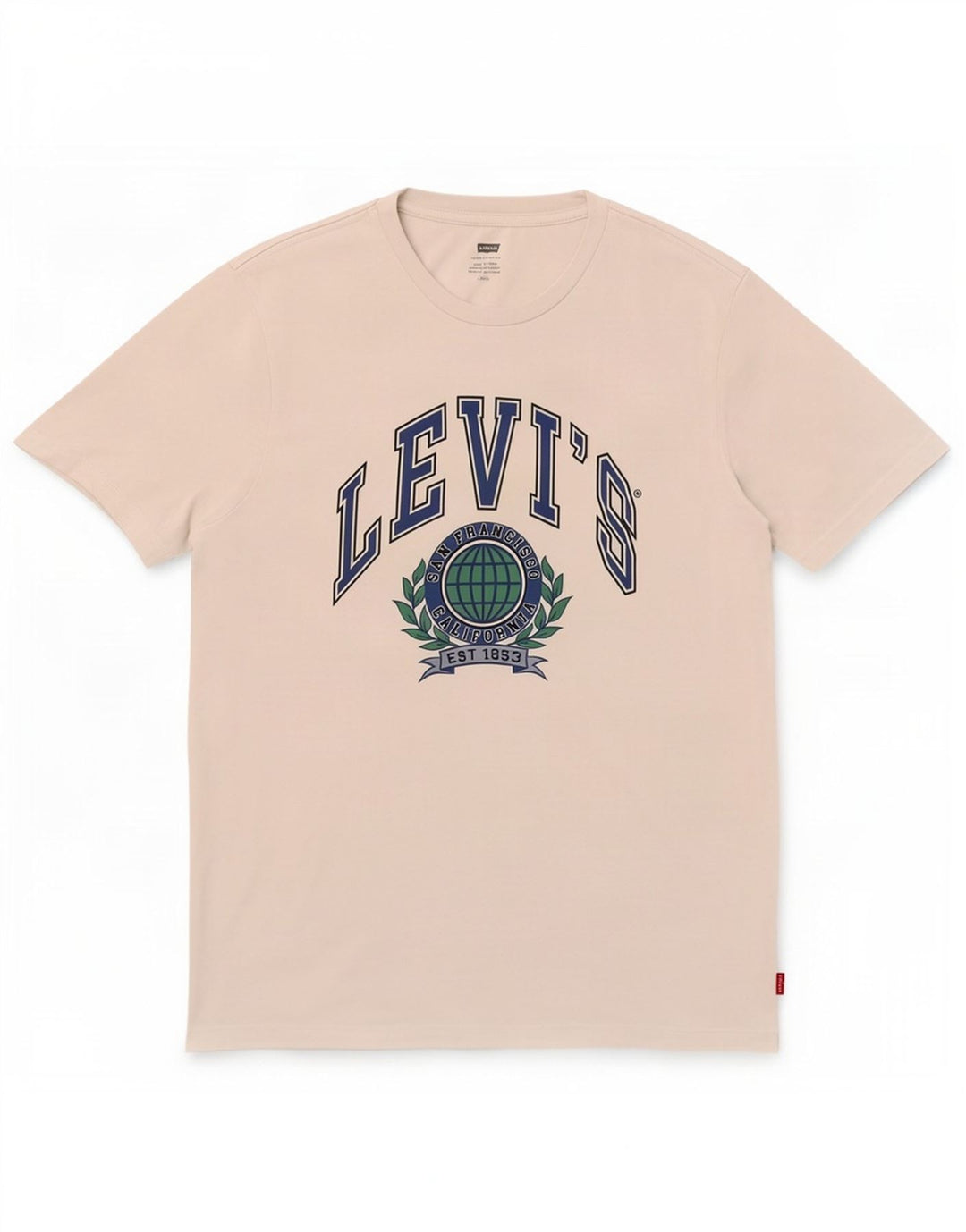 Camiseta gráfica masculina Levi's Top grande de algodão branco