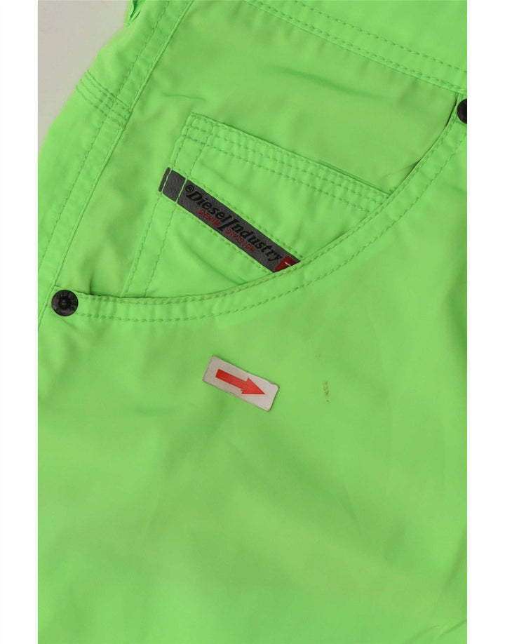 Diesel Mens Shorts Grande W36 Verde Poliéster