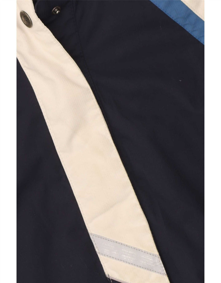 Jaqueta de esqui feminina com capuz Iguana EU 40 médio azul marinho colorblock
