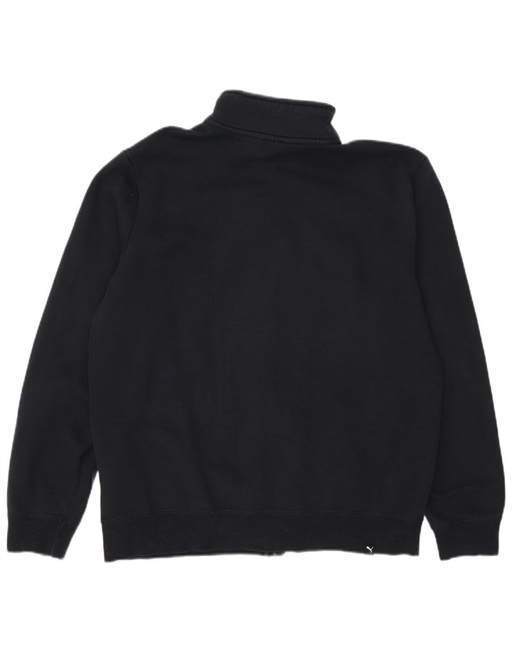 Puma Mens Tracksuit Top Jacket Grande Algodão Preto