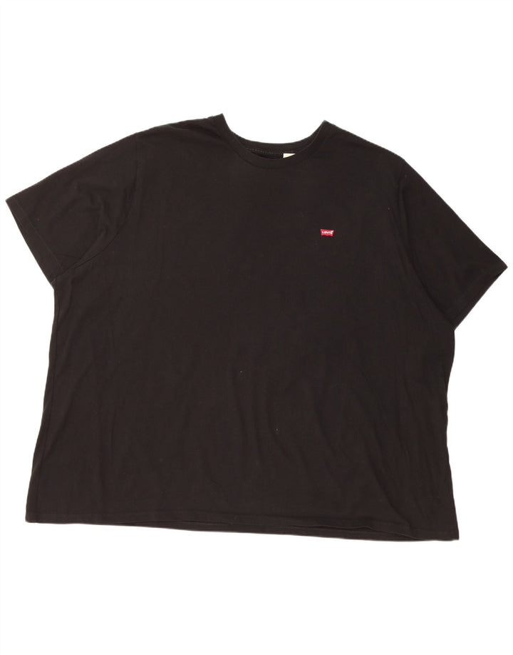 Camiseta masculina padrão LEVI'S Top 4XL algodão preto