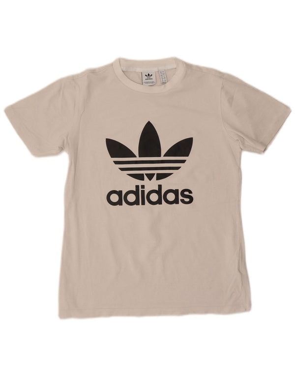 Camiseta Adidas Feminina Graphic Top UK 12 Médio Algodão Branco