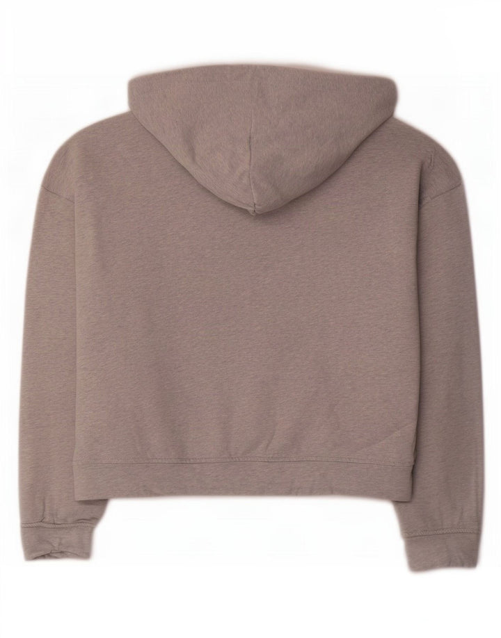 Hugo Boss feminino gráfico oversized moletom com capuz Reino Unido 14 cinza médio