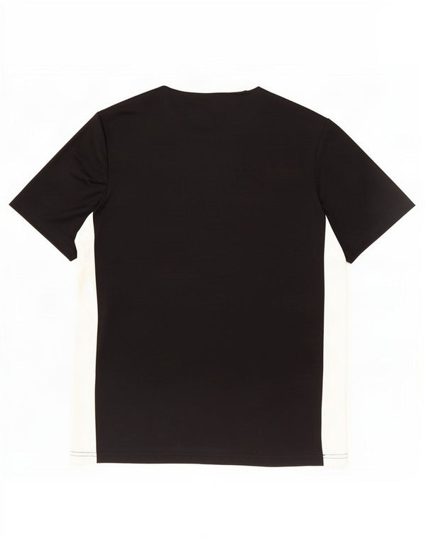Adidas Mens Aeroready Camiseta Top Pequeno Preto Colorblock Poliéster