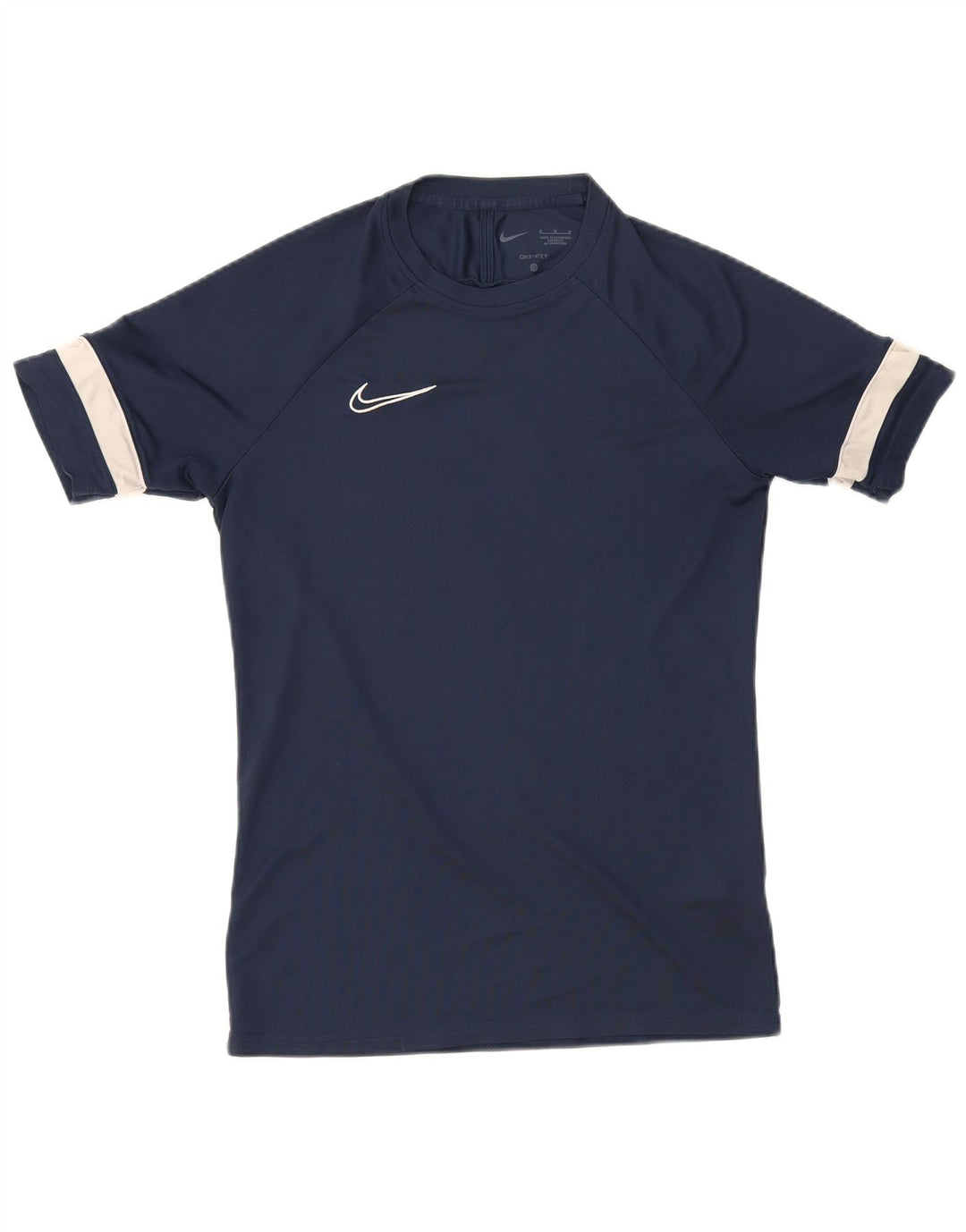 Camiseta Nike Masculina Dri Fit Top Médio Azul Marinho Colourblock Poliéster