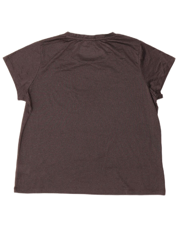 Camiseta feminina Fila UK 16 grande poliéster cinza