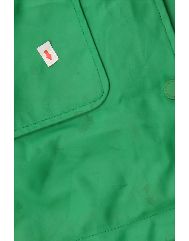 Jaqueta de chuva com capuz para meninas Zara 13-14 anos polietileno verde