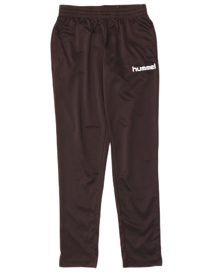Calça de treino gráfico HUMMEL para meninos 14-15 anos poliéster preto