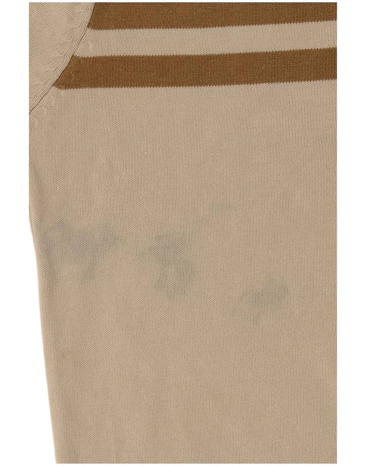 Angelo Litrico Suéter masculino com gola redonda 2XL Bege Argyle/Diamante