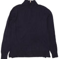 Suéter feminino Joules com gola tartaruga, Reino Unido 12, médio, azul marinho, algodão