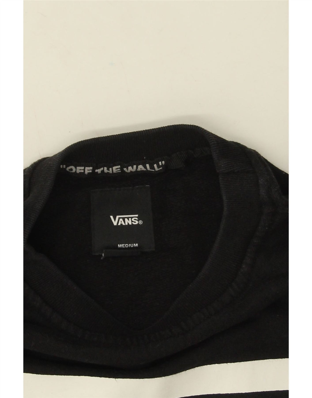 Vans masculino gráfico moletom jumper médio preto algodão