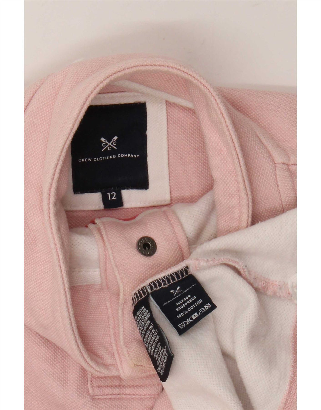 Crew Clothing moletom feminino jumper UK 12 listrado rosa médio