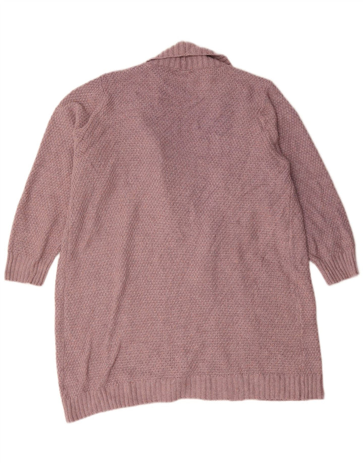 Suéter de cardigã aberto feminino Autograph UK 18 XL poliéster rosa