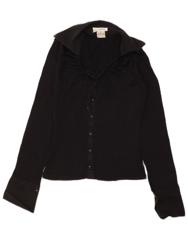 Blusa feminina Naracamicie UK 10 pequena poliamida preta