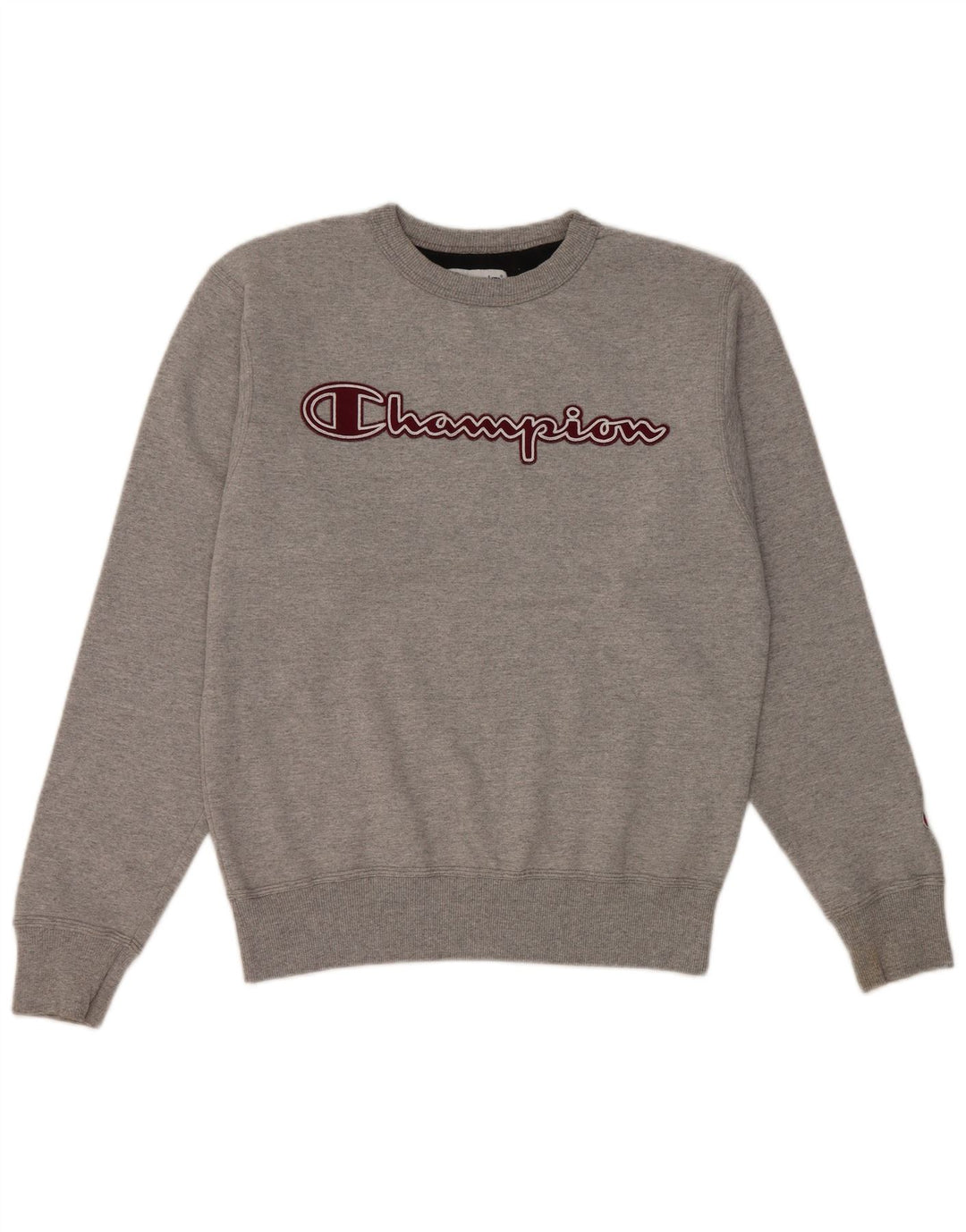 Champion moletom masculino gráfico jumper pequeno algodão cinza