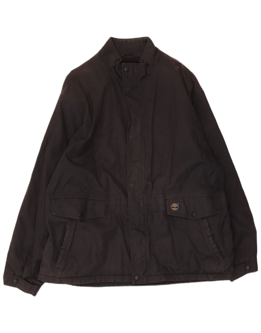 Jaqueta corta-vento masculina Timberland UK 42 XL preto nylon