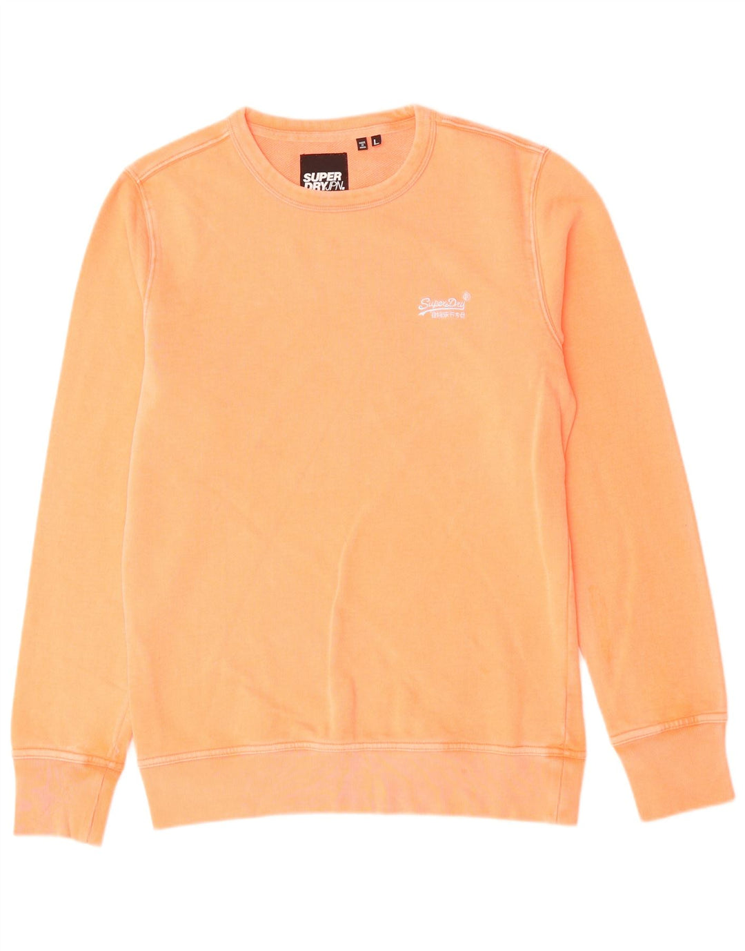 SUPERDRY moletom masculino jumper grande algodão laranja
