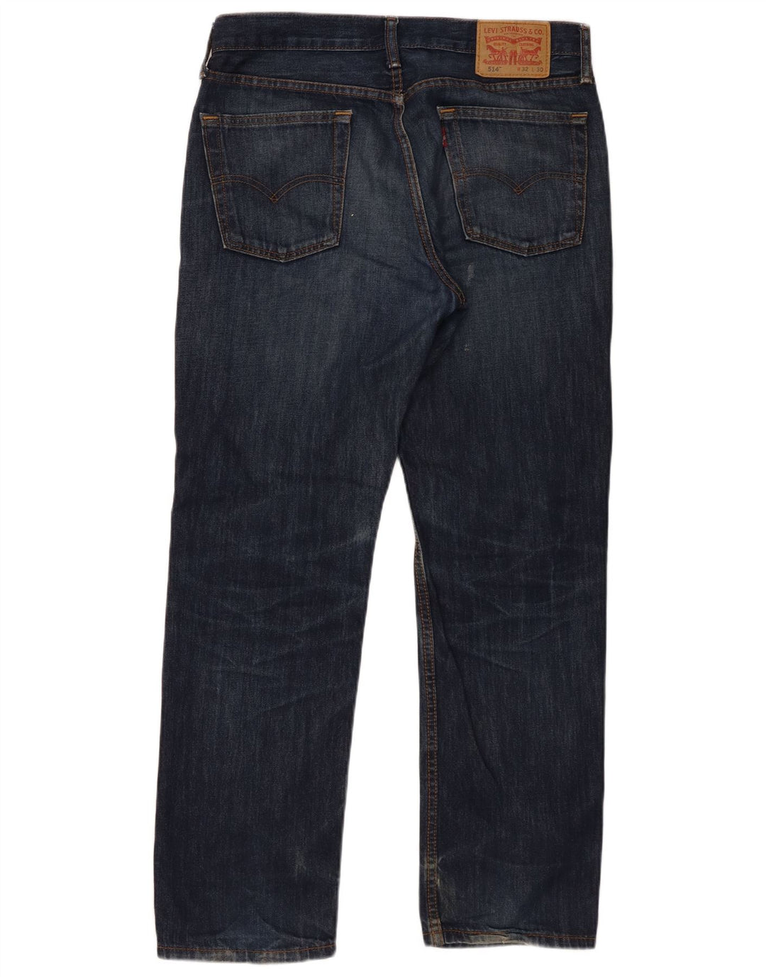 Levi's Masculino 514 Straight Jeans W32 L30 Azul Marinho Algodão