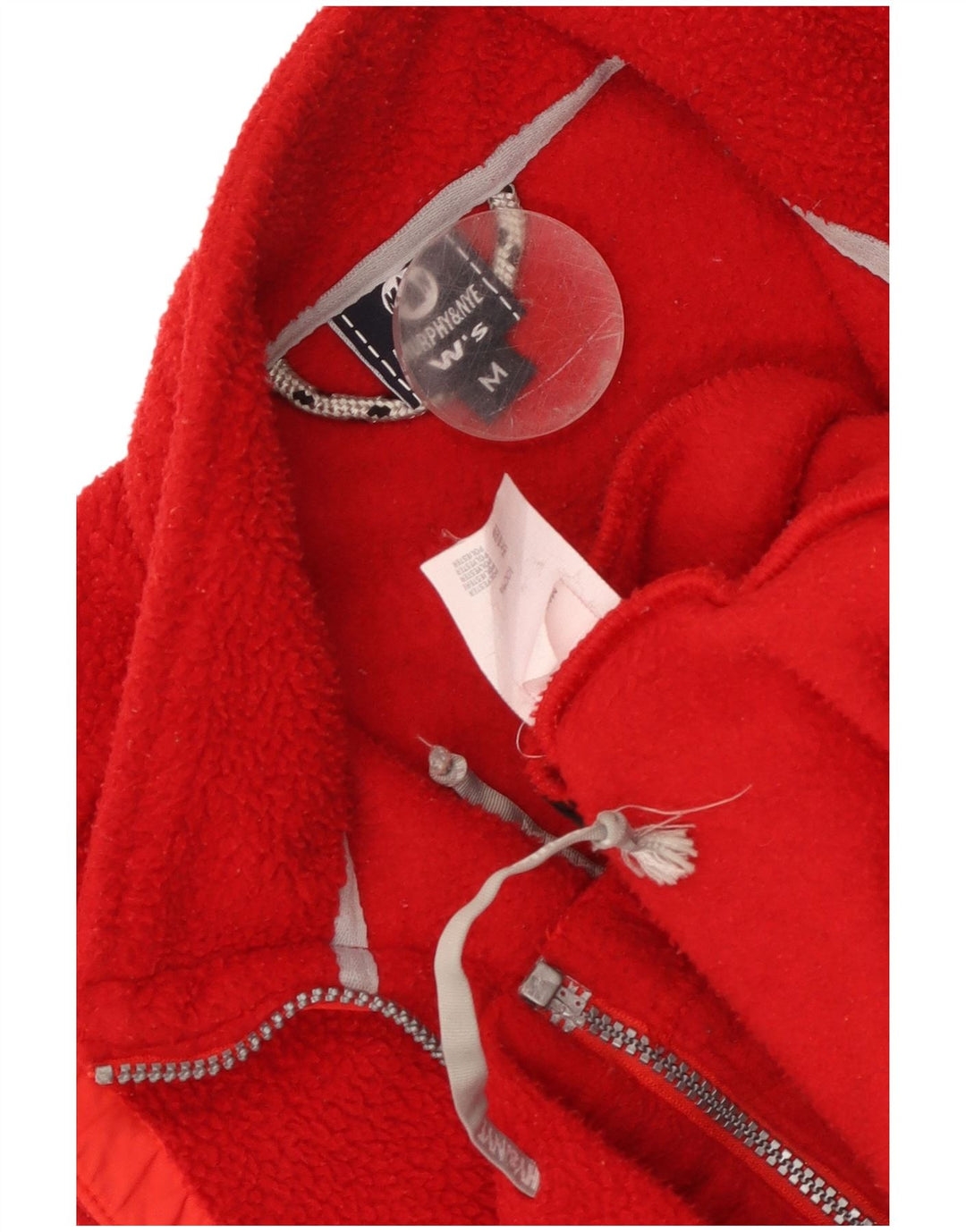 Colete de lã feminino Murphy & Nye UK 14 poliéster vermelho médio