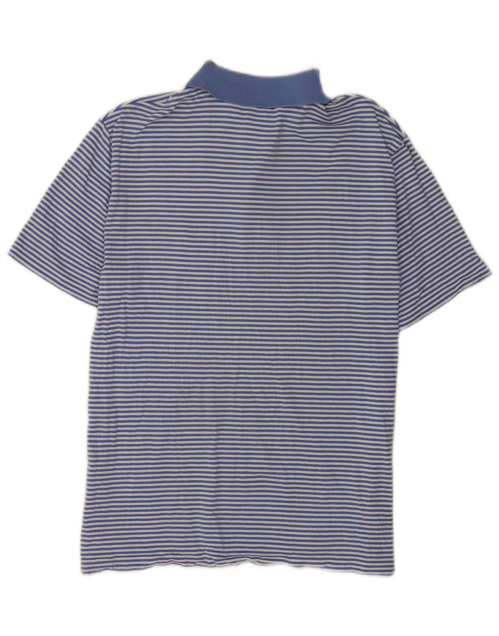 Camisa masculina Polo Ralph Lauren listrada azul média