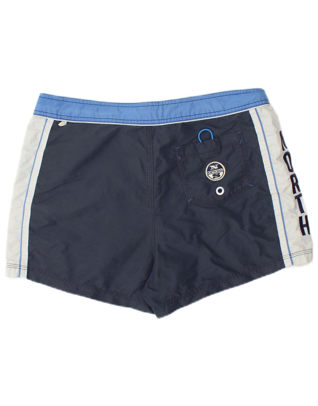 Shorts de natação masculino North Sails médio azul colorblock poliamida