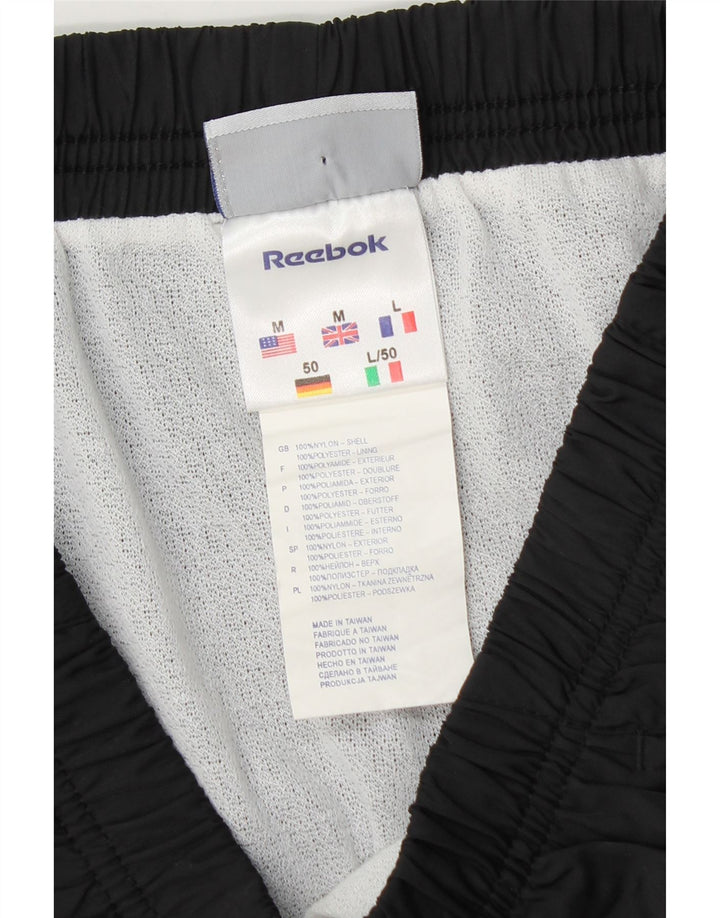 Shorts esportivos masculinos Reebok médio preto nylon