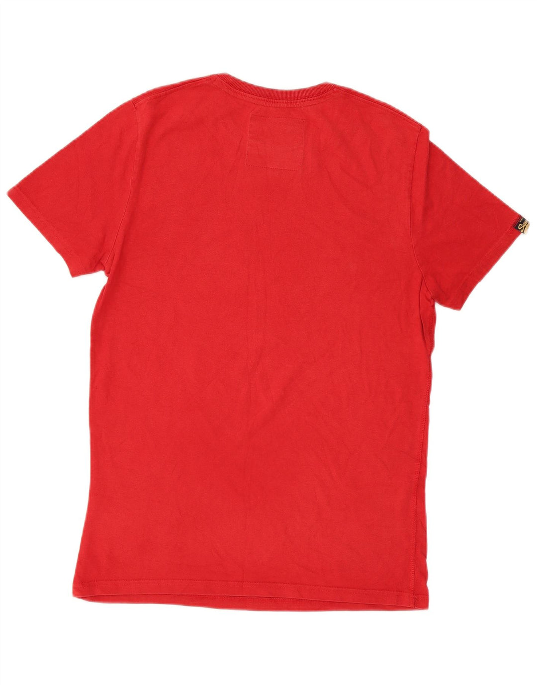 Superdry Mens Graphic T-Shirt Top Grande Algodão Vermelho
