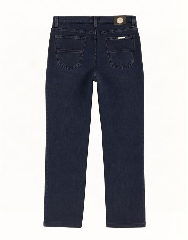 Jeans retos femininos Trussardi W29 L26 algodão azul marinho