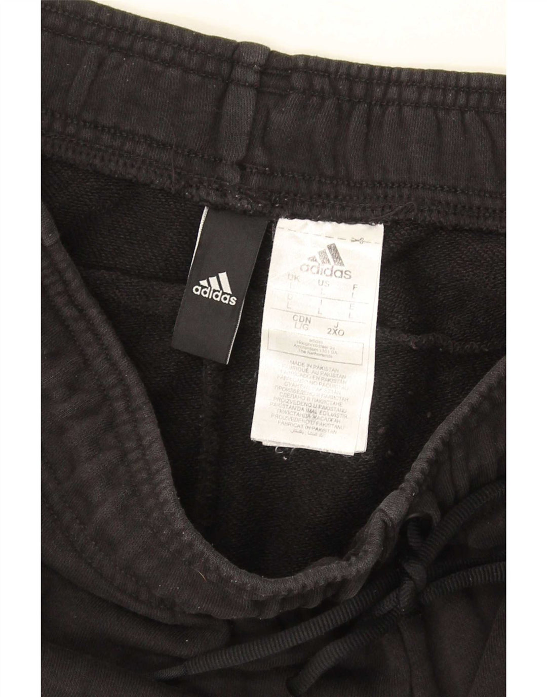 Shorts esportivos gráficos masculinos Adidas grandes de algodão preto