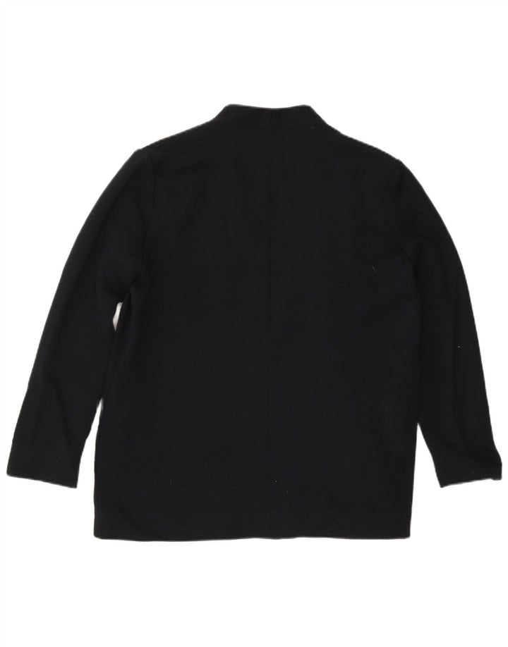 Jaqueta bomber feminina COS Reino Unido 14 grande lã azul marinho