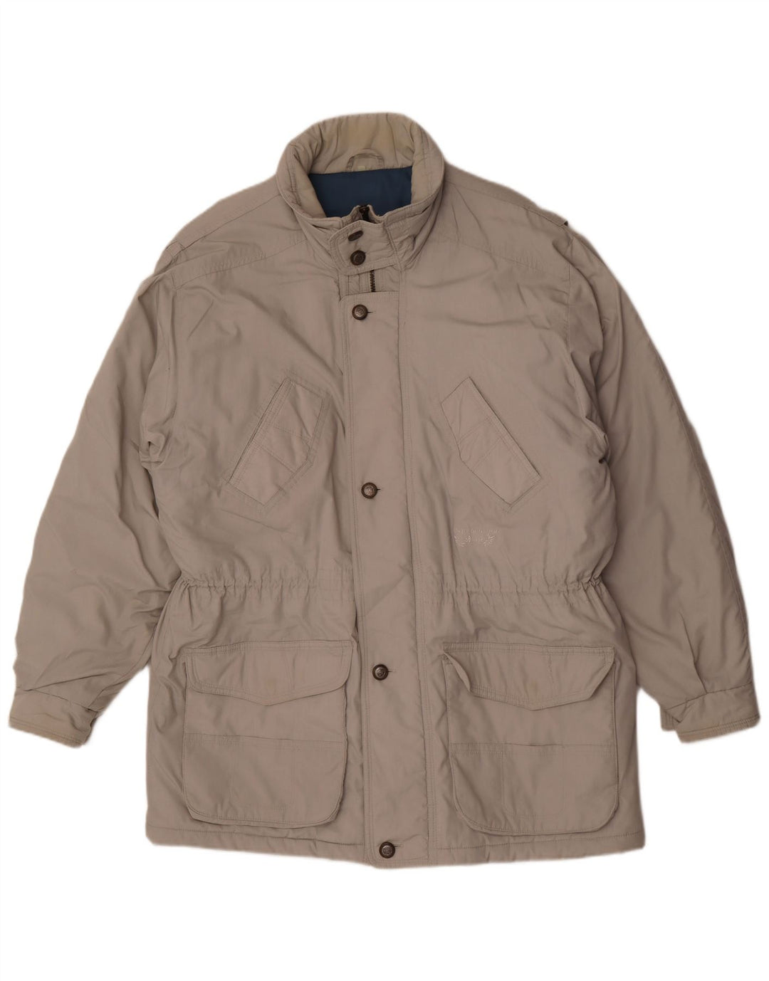 Casaco acolchoado masculino Brugi UK 42 XL poliéster cinza
