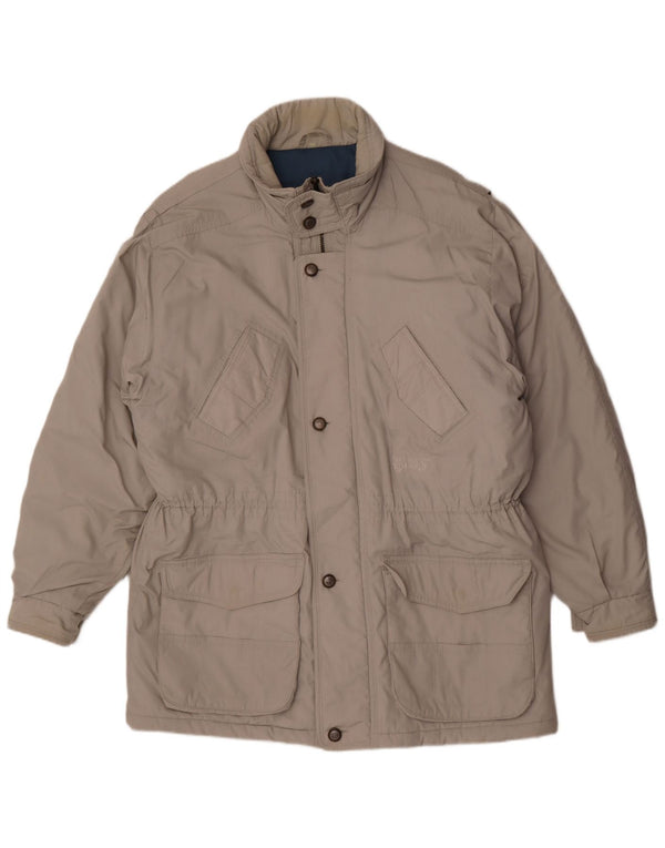 Casaco acolchoado masculino Brugi UK 42 XL poliéster cinza