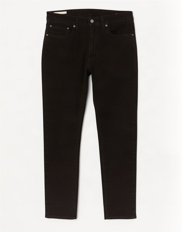 Levi's Mens Slim Jeans W34 L30 Algodão Preto
