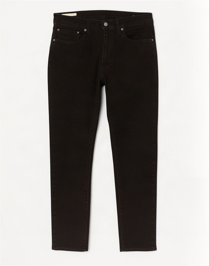 Levi's Mens Slim Jeans W34 L30 Algodão Preto