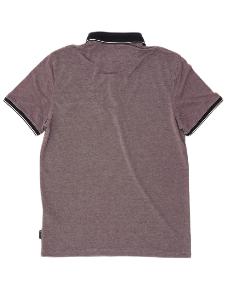Camisa polo masculina TED BAKER tamanho 3 médio roxo modal