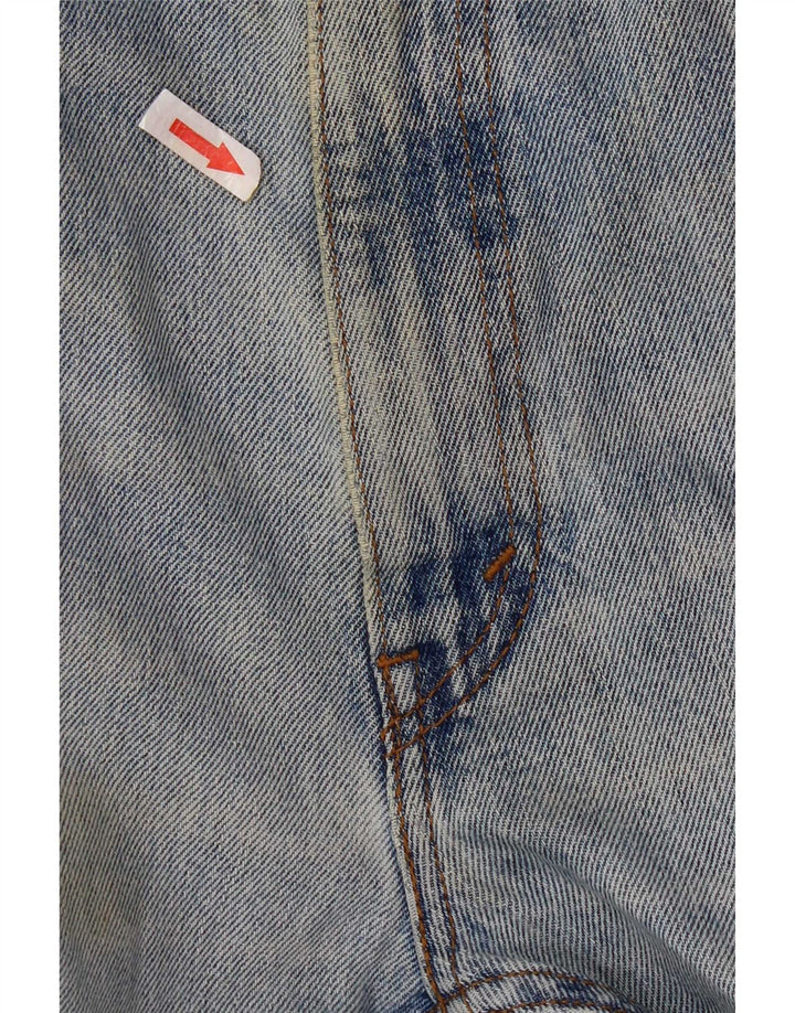 Jeans Levi's Masculino 505 Reto Rasgado W34 L28 Azul Algodão