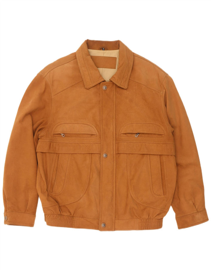 Jaqueta bomber masculina de camurça WESTBURY IT 54 2XL couro bege