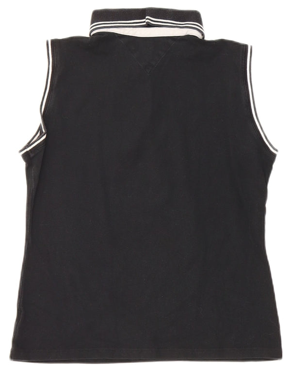 Camisa polo feminina sem mangas Tommy Hilfiger EU 40 médio preto