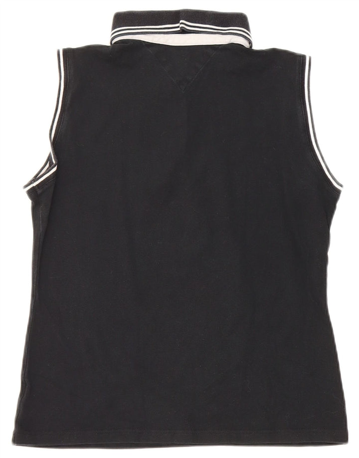 Camisa polo feminina sem mangas Tommy Hilfiger EU 40 médio preto