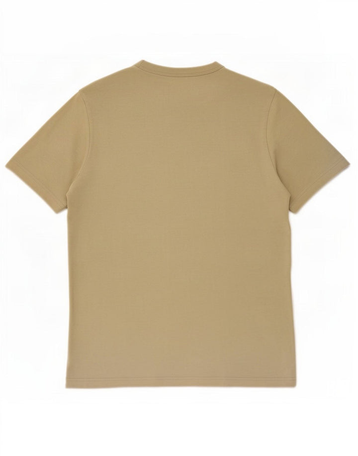 Camiseta masculina Zara Top médio algodão bege