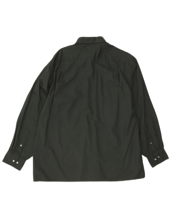 Camisa masculina Tommy Hilfiger tamanho 15 1/2 algodão verde médio