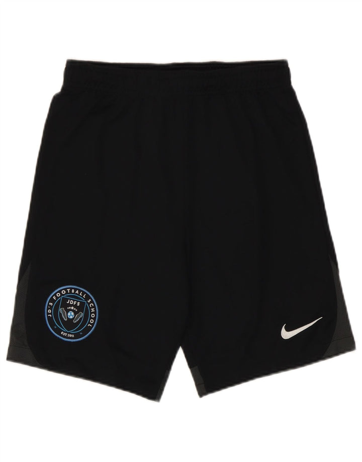 Shorts esportivos gráficos Nike Boys 12-13 anos, grandes, pretos, poliéster