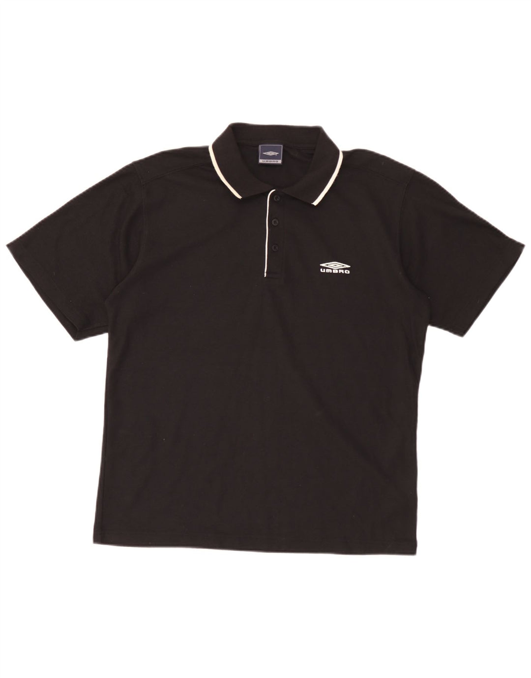 Camisa polo masculina Umbro médio preto poliéster