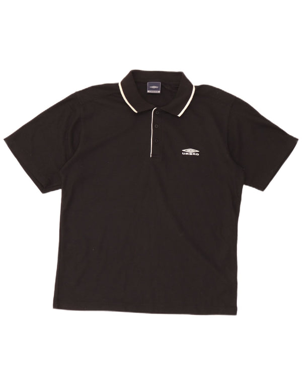 Camisa polo masculina Umbro médio preto poliéster