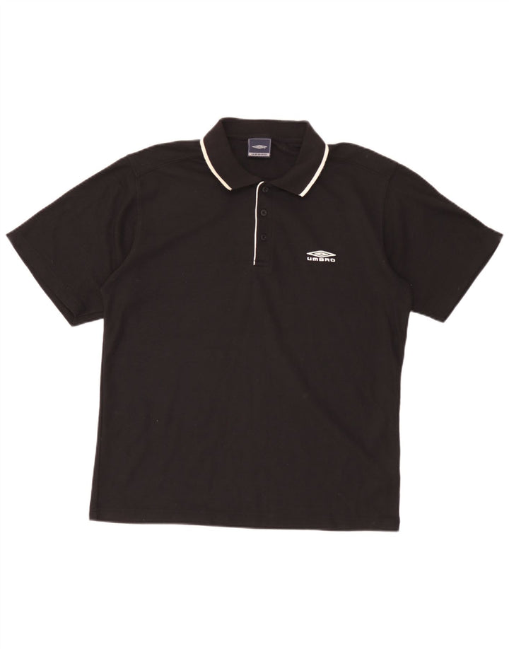 Camisa polo masculina Umbro médio preto poliéster